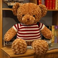 Розовый бархатный британский медведь -gabeige beige