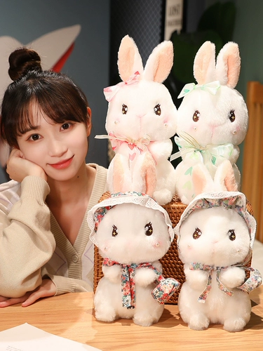 Милый плюшевый кролик, игрушка, талисман, тряпичная кукла, год кролика, талисман года, подарок на день рождения