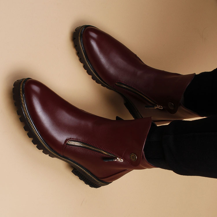 British Martin boot nam Phiên bản Hàn Quốc của giày cao gót mũi nhọn Xu hướng giày nam cao giúp ấm áp mùa thu và mùa đông giầy cổ cao nam