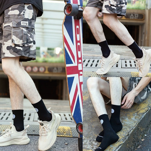 Баскетбольные нескользящие дышащие носки для мальчиков для тренировок, средней длины, для бега, впитывают пот и запах