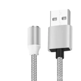 Магнитный кабель данных Три -в одну круглую головку слепой вставки быстро зарядка Магнитный зарядный кабель подходит для Android Apple Typec