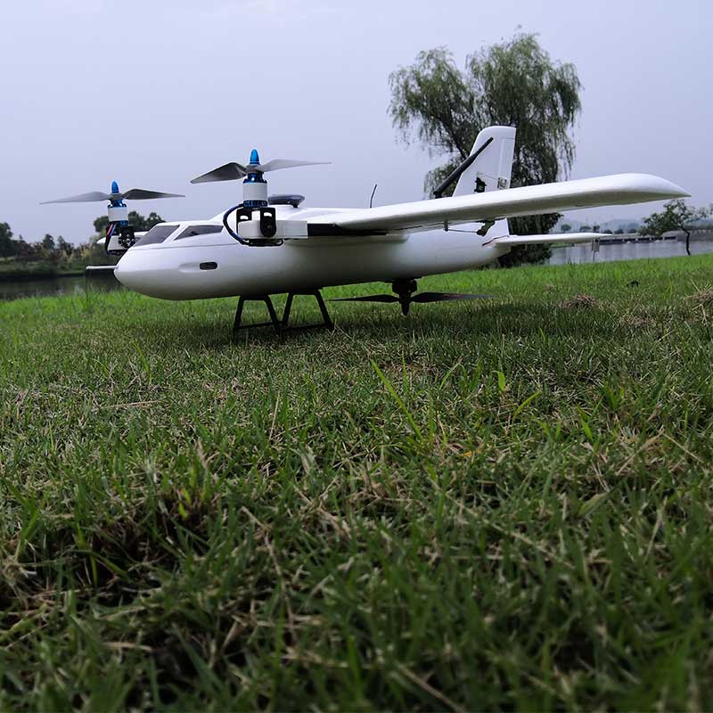 VTOL vertical take-off and landing FPV long-range fixed wing 17g steering gear tilt bracket 15mm square round carbon tube