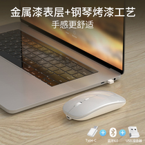 Bluetooth wireless mouse rechargeable mute girl male applicable Apple Lenovo Xiaomi Dell iPad computer Unlimited