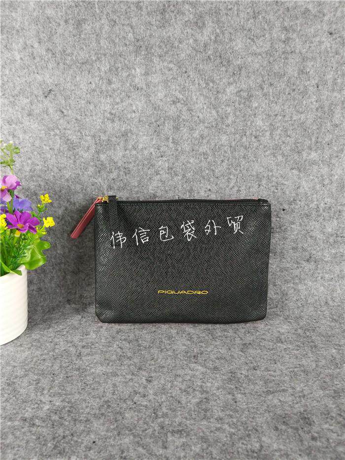 Foreign trade original single tail goods contrast color cosmetic bag small portable clutch double-layer coin purse mobile phone bag storage bag