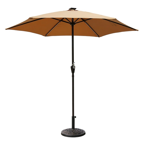 Дорожный зонтик на солнечной энергии, лампа, уличная вилла