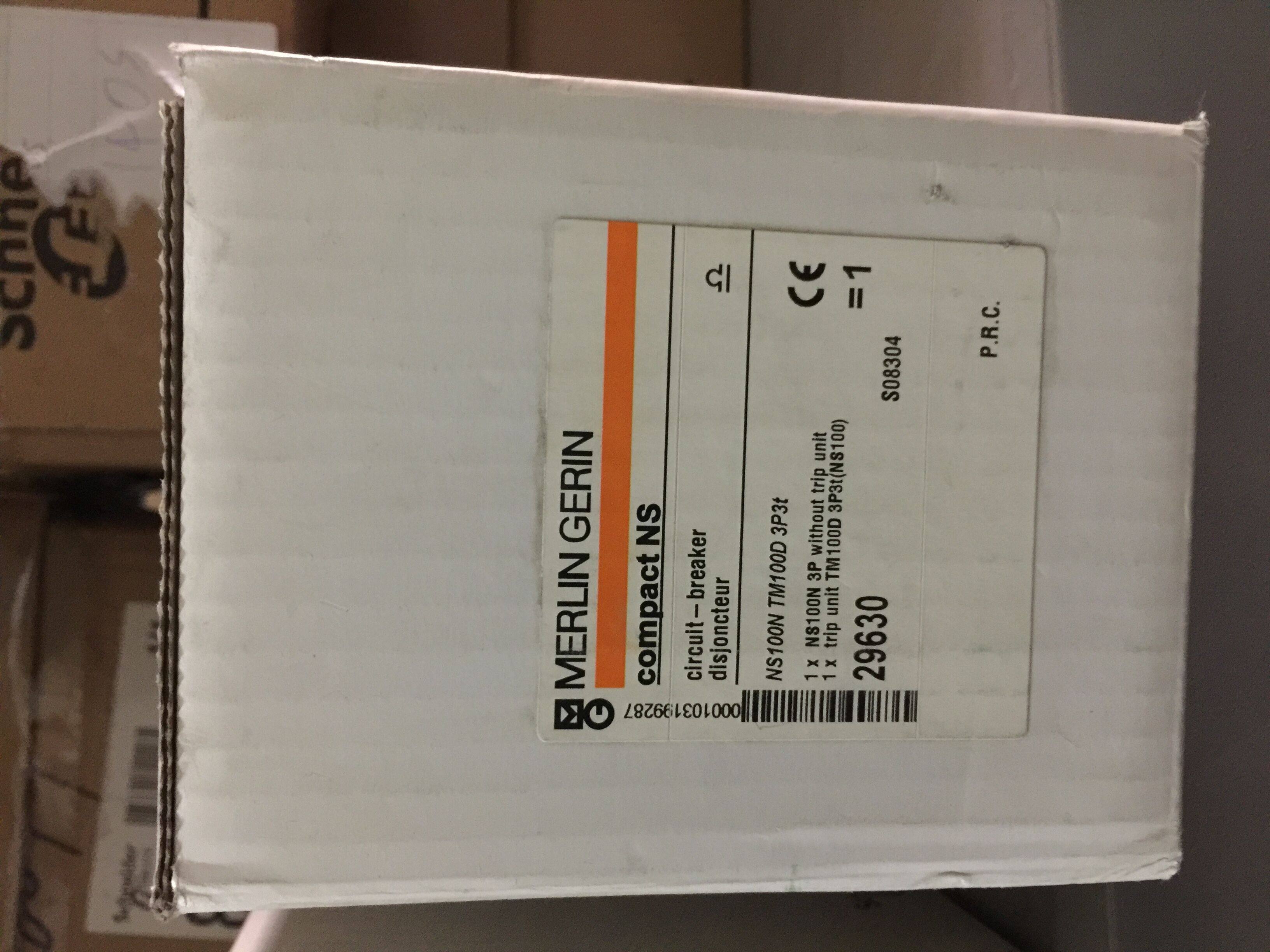 Merlin Gerin Merlin Gerin moulded case circuit breaker (MCCB) NS100N TM100D 3 P3T 29630