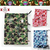 Japan BAPE ABC CAMO GADGETS POUCH Colourful Ape Casual Cashier Bag Suit