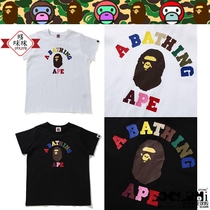 JAPAN BAPE COLLEGE MINI TEE Tide Card Letters Ape childrens short sleeve T-shirt 0612