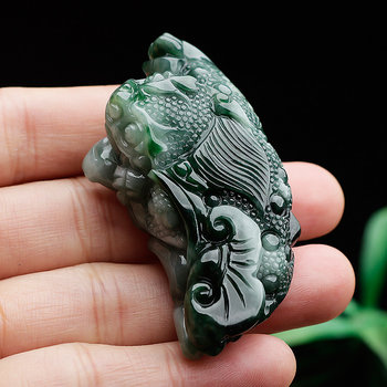 A goods burmese old pit three-legged toad pendant jade pendant