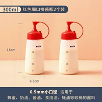 300 мл красного тонкого рта сжимайте бутылку соуса 2 установлена