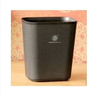 Hotel Guest Room Large bin Thickened Plastic Squared no cover bin Kitchen Make-up Room Trash Can for Home