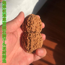 Shell Piles Banter 41mm South Xinjiang Stone Lions Head Wen Play With Pieces Walnut Handpicked Old Tree Pressed hand and hard