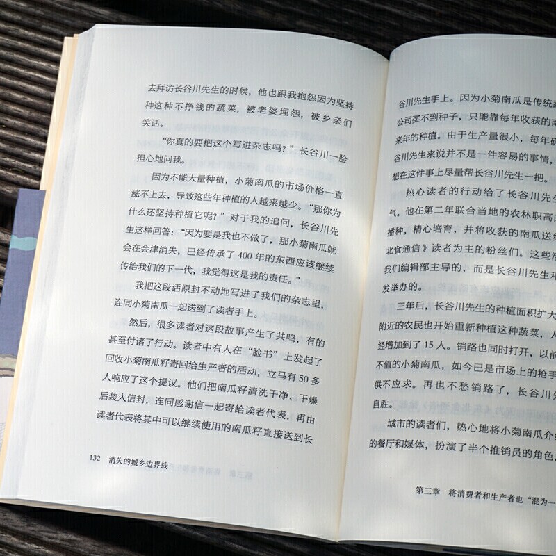 Исчезающая городская и сельская граница: япония "Продовольственное общение" чудо