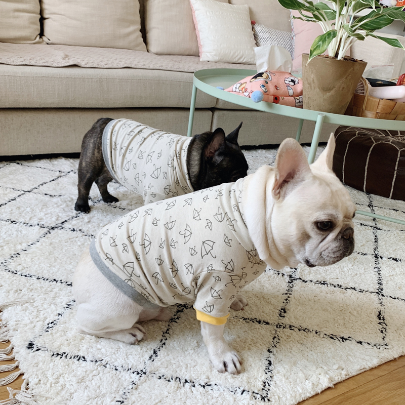 Original Design Dog Pet Fadou Clothes Bago Fat Dog Autumn High Neck Backing Shirt Umbrella Spot