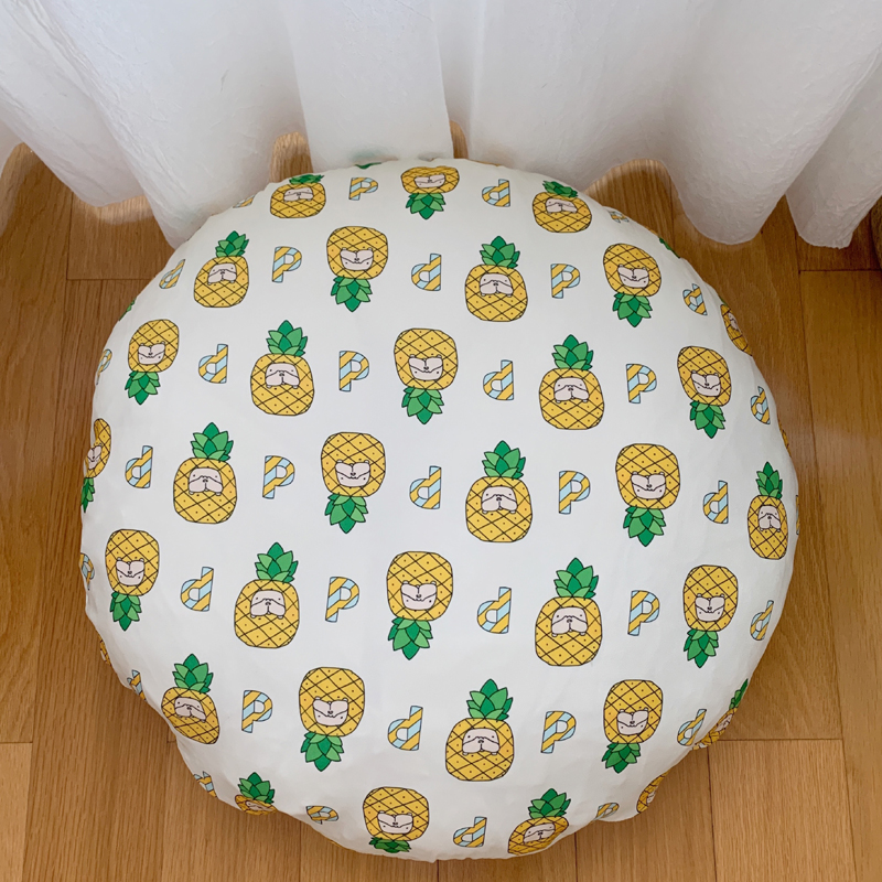 Dog Nest Pet Mat can be fully changed to wash Medium Small Dog Fou 2 noodles available with pineapple spot