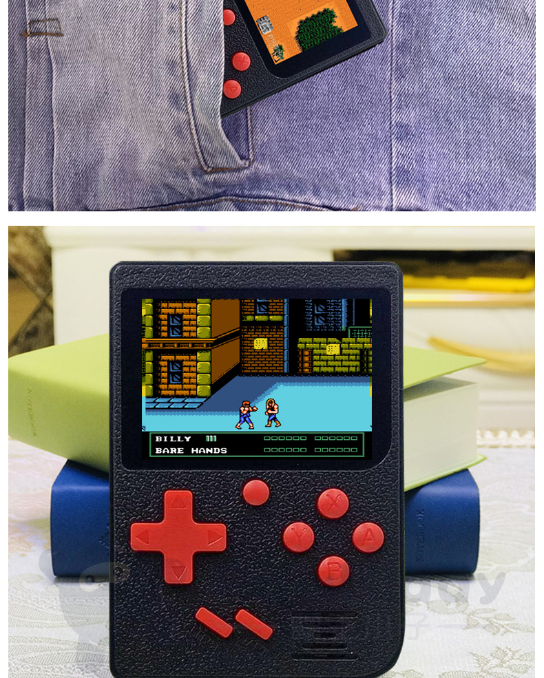 Overlord cậu bé rung mini game console cầm tay PSP trẻ em của đồ chơi giáo dục hoài cổ cổ điển Tetris cầm tay máy chơi game powkiddy