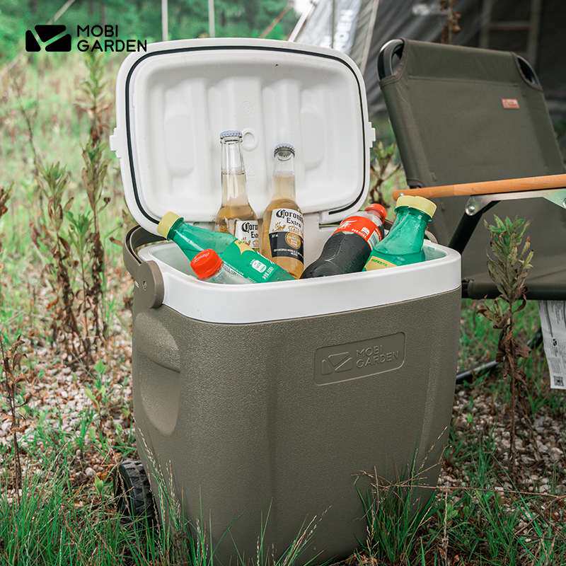 Mugaodi Portable Hand-held Incubator Cold and Hot Storage Car Outdoor Picnic Food Ice Cube Tug Fresh-keeping Box Ice Bucket