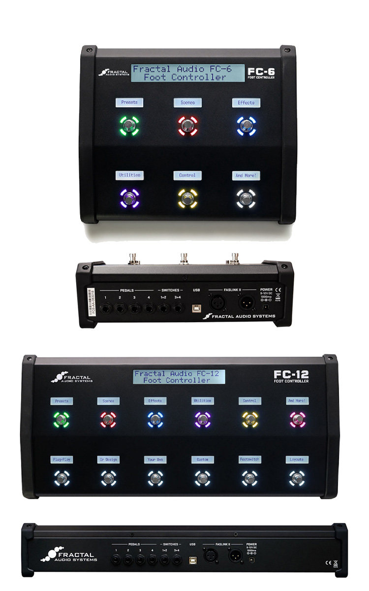 Педаль эффектов fractal audio fc-6 fc-12 六钉/十二钉 脚踏控制器/踏板/效果器