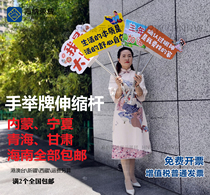 Hand lift Flex Rod stainless steel Custom Billboard Lift Rod with KT plate set to shrink