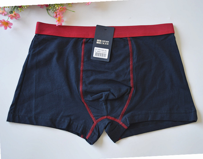 Đàn ông cộng với phân bón để tăng cotton thoáng khí boxer rắn màu boxer Quần lót nam cao eo 2 feet 2-3 feet 4 quần sịp lưới