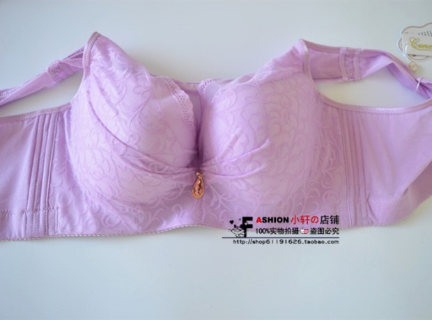 Chống ánh sáng đầy đủ ngực lớn khoe đồ lót nhỏ cỡ lớn áo ngực béo mm phần mùa hè thu thập áo ngực nhỏ dày áo lót không dây triumph