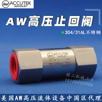AW 304 stainless steel high-pressure check valve for 4 minutes 316 High temperature check valve gas water pipe water pump with water stop valve 2