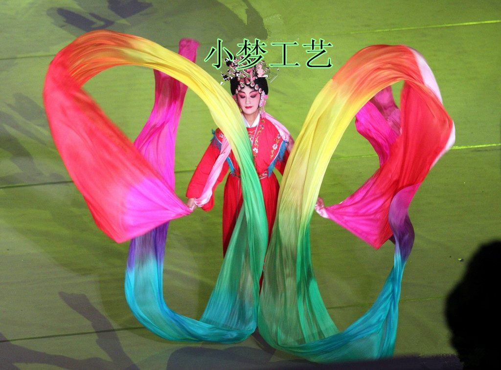 Dance Carnivals Dancing Long Silk Li Yugang Li Yugang Flying Sky Dance Real Silk Dancing Five Colorful Ribbons of the True Silk Ribbon