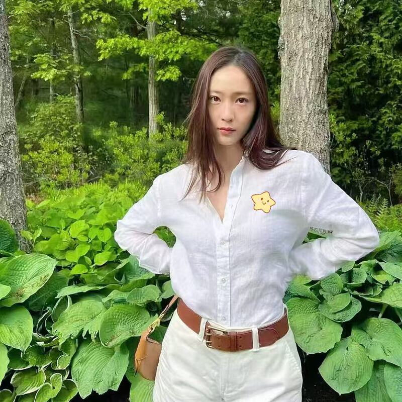 Tuanqiangjia 2026 High-Quality Original Linen Fabric Women's Classic Shirt