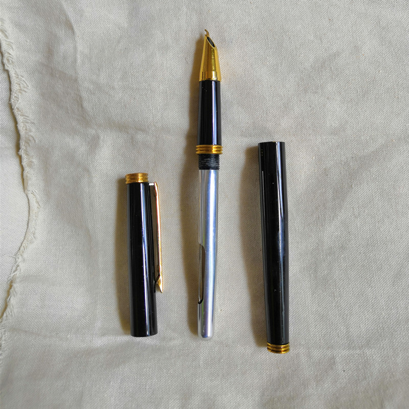 Ручка перьевая 老百货库存美工笔云山牌子弯头书法笔金属笔杆 Yunshan