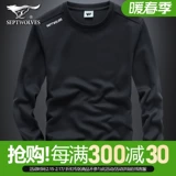 Septwolves, демисезонный лонгслив, дорожная толстовка для отдыха, футболка для спортзала, круглый воротник