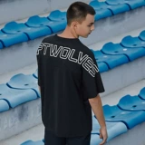 Septwolves, мужская летняя тонкая футболка с коротким рукавом для отдыха, сезон 2021, круглый воротник, оверсайз