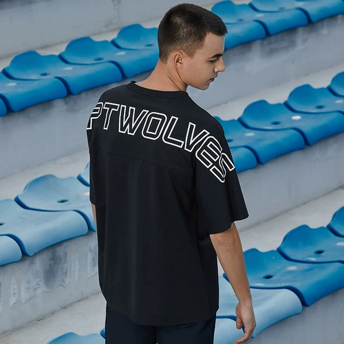 Septwolves, мужская летняя тонкая футболка с коротким рукавом для отдыха, сезон 2021, круглый воротник, оверсайз