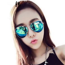 Male and female personality anti-ultraviolet polarized toad mirror with degree myopia sun glasses driving colorful finished sunglasses