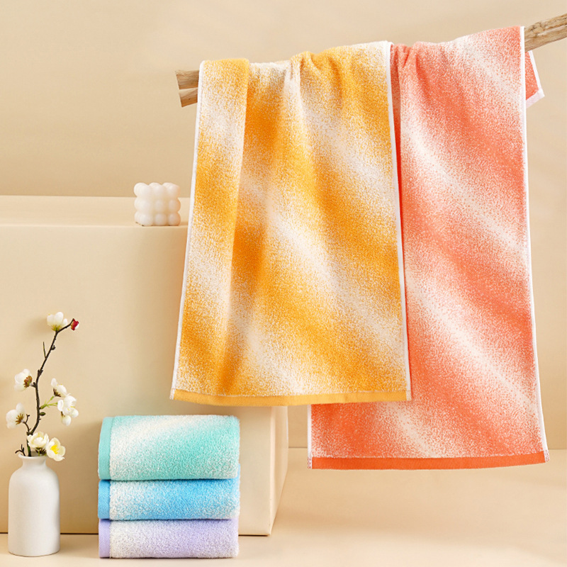 High-Grade 100% Pure Cotton Towel, Rainbow Face Towel, Bath Towel, Body Towel, Lint-Free, Non-Fading, Easy-To-Use Towel