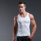 Customized men's Fitness tight purple round neck vest pure cotton sweat vest solid color underwear slim base