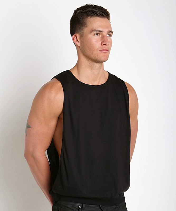 Áo vest nam thể thao nam mùa hè vest rộng vai áo nịt mồ hôi mồ hôi vest cotton nam vest