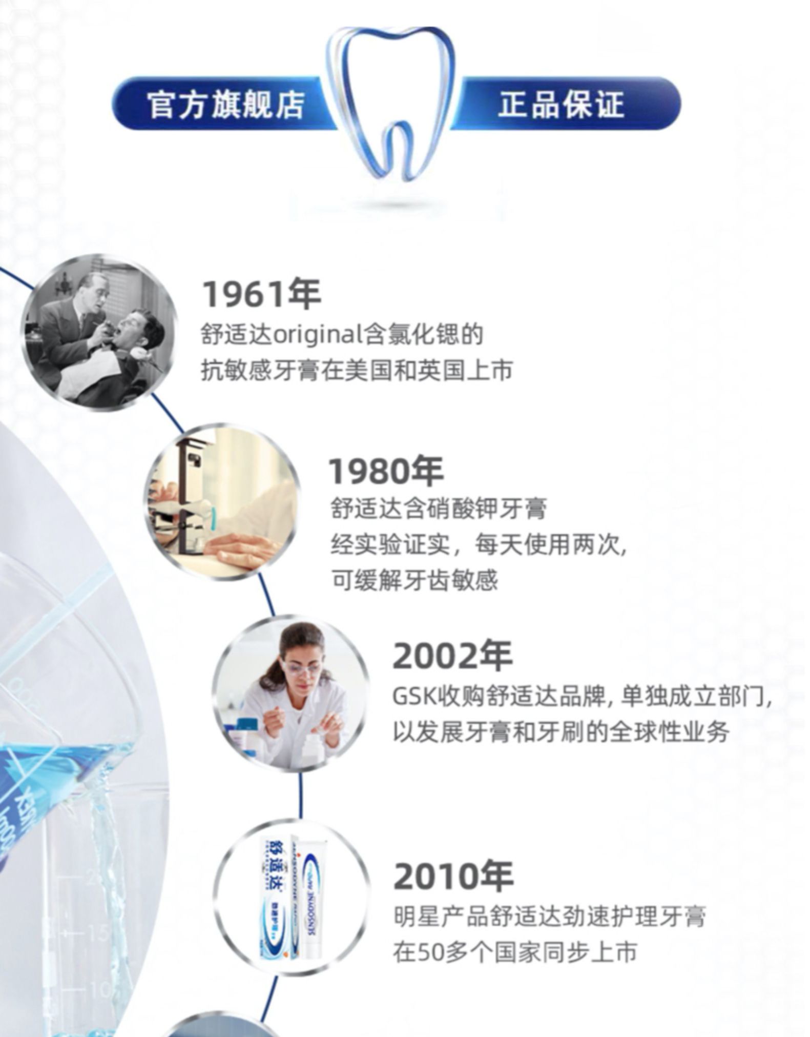 舒适达 专业美白抗敏感牙膏 120g*2支 图10
