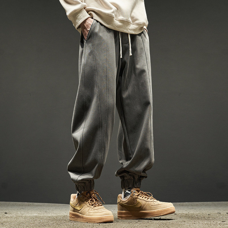Chums Men's Jogger Sweatpants Spring and Autumn Trendy Brand Loose Drape Sports Pants American Style Drawstring Casual Long Pants for Men