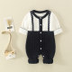 Baby clothes one-piece sweater sweater foreign style autumn and winter clothes 03-9 months male and female baby suit plus fleece romper