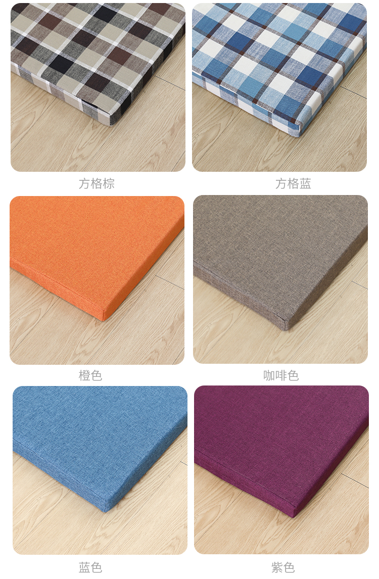 Tùy chỉnh vải lanh lanh lanh đệm đệm đệm đệm sofa đệm đệm Cửa sổ đệm Ghế văn phòng đệm Tùy chỉnh đệm lót ghế gỗ