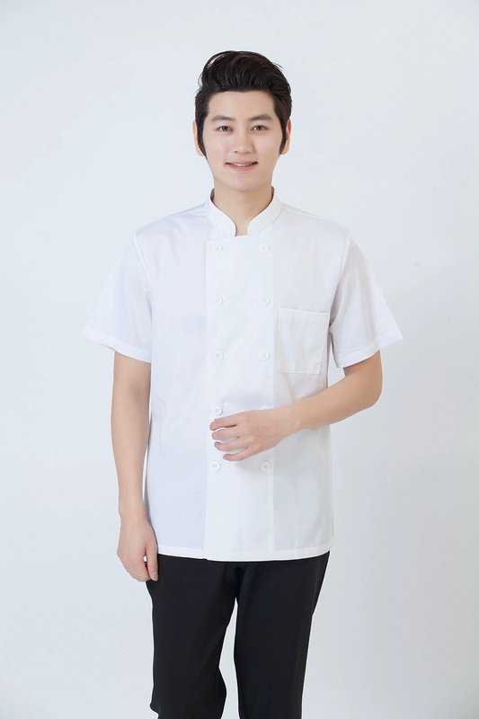 áo đầu bếp nam Quần áo đầu bếp ngắn tay mùa hè lưới thoáng khí áo liền quần đầu bếp mỏng phần quần áo bếp nhà hàng tây quần áo bếp áo bếp nhà hàng áo bếp nữ