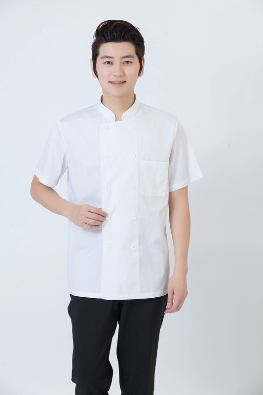 áo đầu bếp nam Quần áo đầu bếp ngắn tay mùa hè lưới thoáng khí áo liền quần đầu bếp mỏng phần quần áo bếp nhà hàng tây quần áo bếp áo bếp nhà hàng áo bếp nữ