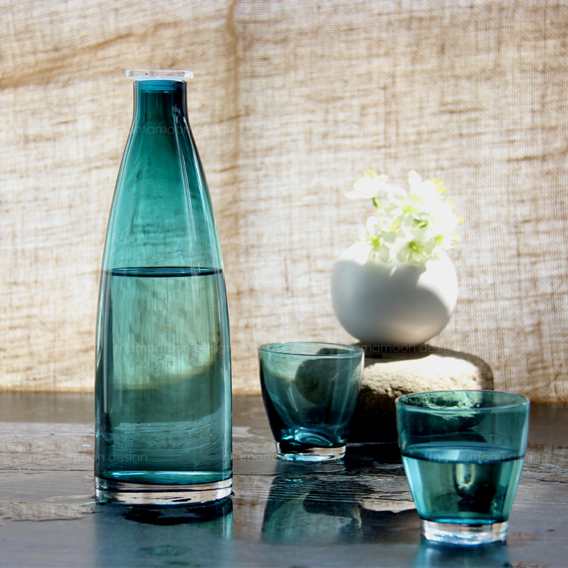 (Thousand Muted Price) artificially blown colored glass cold water bottle fashion Cool Cold Kettle Juice Pot