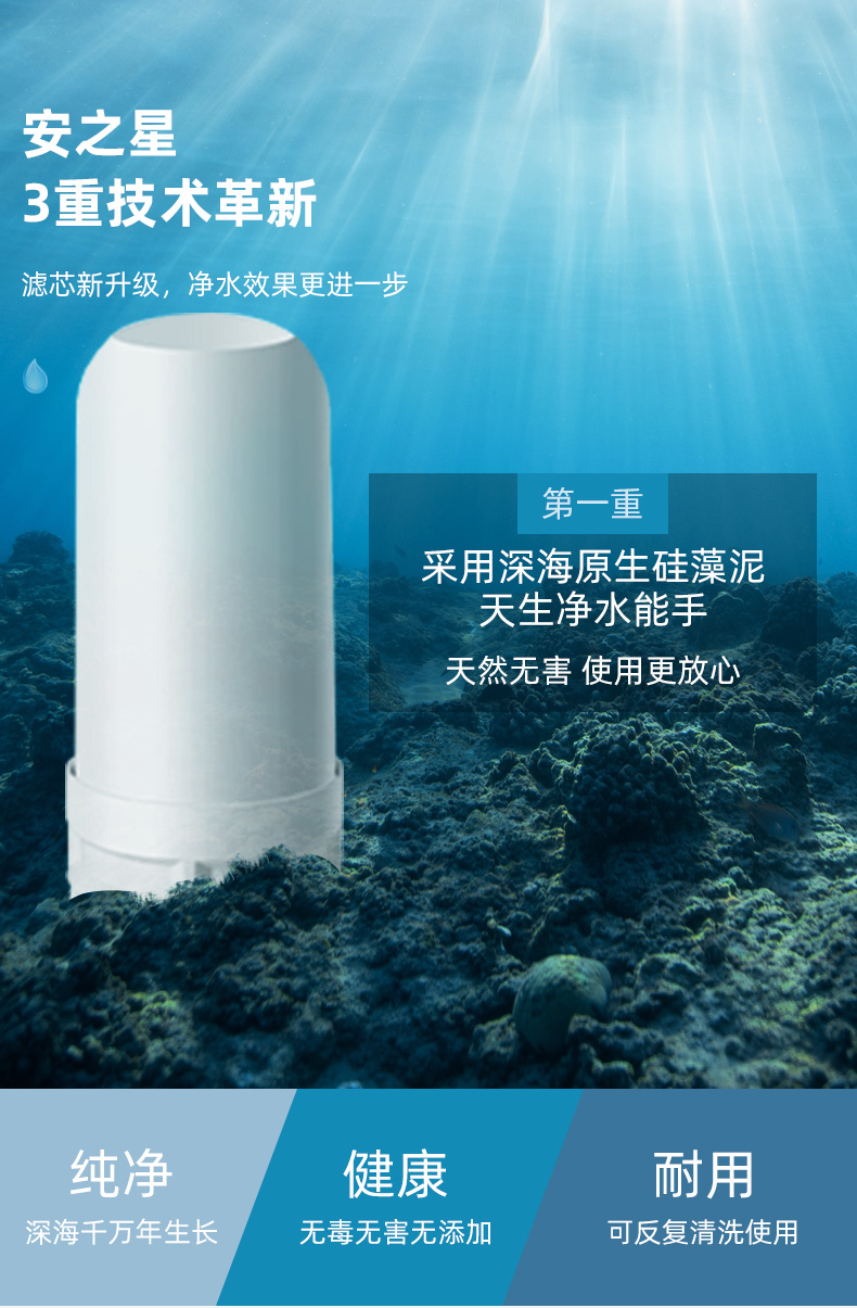 安之星水龙头过滤器净水器家用厨房自来水净水器滤水器直饮净水机商品详情图