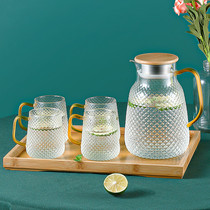 Light luxury water set household glass tea cup kettle living room tea set Nordic simple modern drinking cup Cup Cup