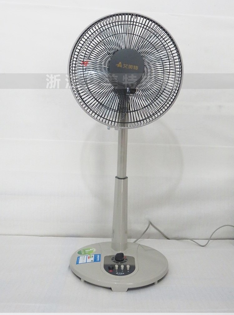 Emmett quạt sàn đứng 12 inch nhà nhỏ gió mềm ngủ ba tập 5 quạt 5 lá thời gian nâng quạt - Quạt điện quạt cây điều khiển từ xa