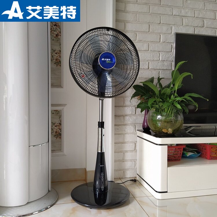 Aimette 14 inch 7 leaf frequency conversion 24 gear remote control electric fan Home Children's sleep Wind mute old man Terra fan