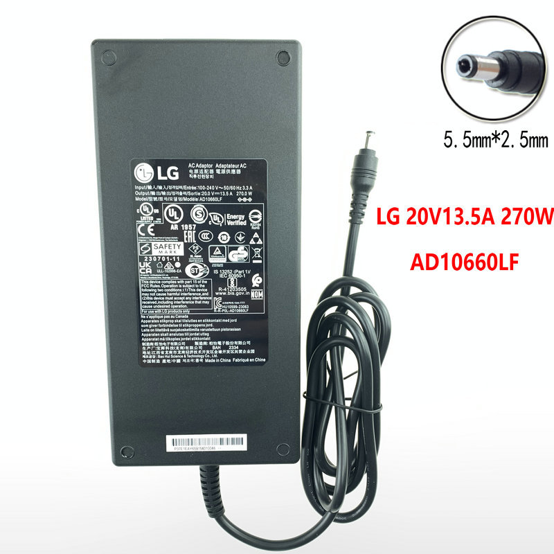 Brand New Lg Original Monitor Power Adapter 20V13.5A 270W Power Cord Ad10660Lf