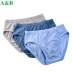 AB đồ lót nam cotton XL cotton nam quần short eo cao kích thước trung niên quần tam giác đỏ Eo cao