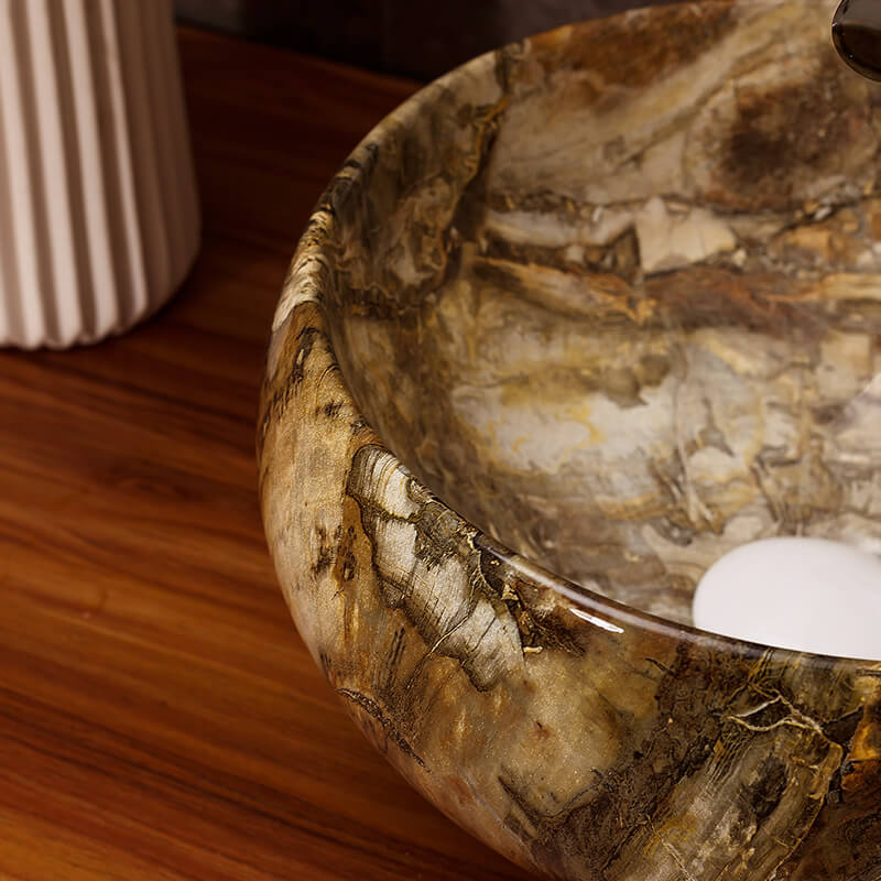 Domestic toilet lavabo hotel lavatory faucet water suits for round basin basin of ceramic art on the stage